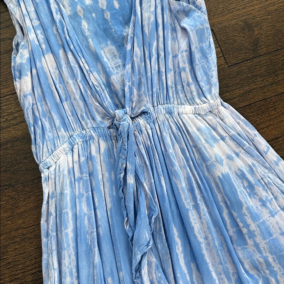 Tiare Hawaii Women’s Elegant Blue Tie-Dye Dress One Size - Picture 3 of 8